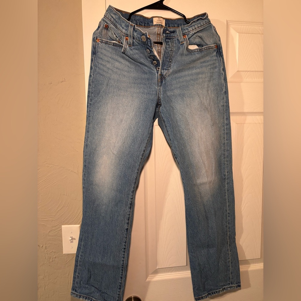 Levi's Light Blue Straight Leg Jeans